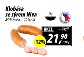 ZEMAN Klobása se sýrem niva nabídka