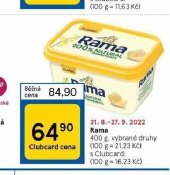 Tesco Rama 400 g nabídka