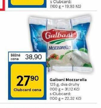Tesco Mozzarella nabídka
