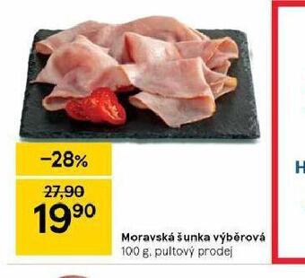 Tesco Moravská výběrová šunka nabídka