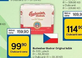 Tesco Pivo budweiser budvar original nabídka