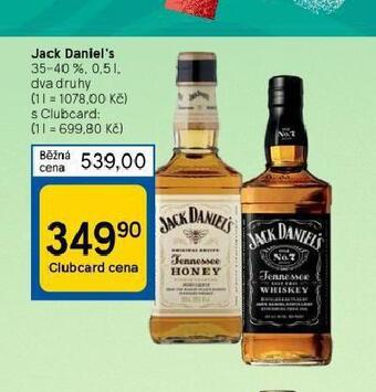 Tesco Jack daniel´s nabídka