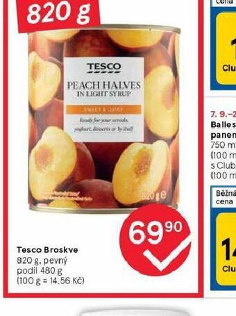 Tesco Tesco broskve nabídka