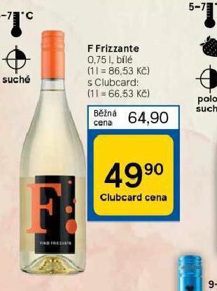 Tesco F frizzante nabídka