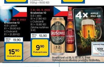 Tesco Pivo krušovice 12 královský ležák nabídka