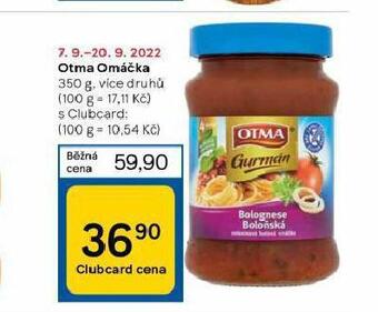 Tesco Otma omáčka nabídka