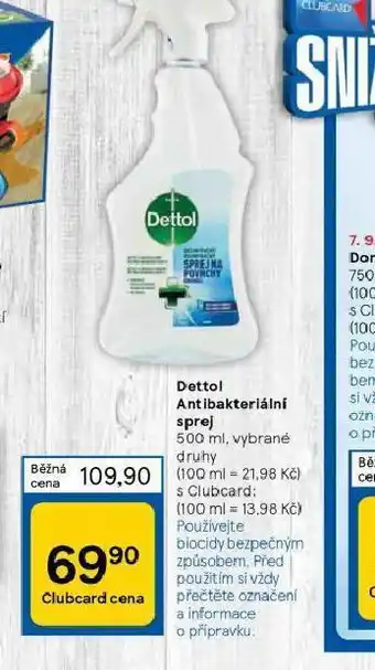 Tesco Dettol antibakterální sprej nabídka