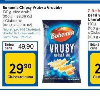 Tesco Bohemia chipsy vruby a vroubky nabídka