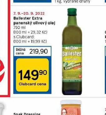 Tesco Ballester extra panenský olivový olej nabídka