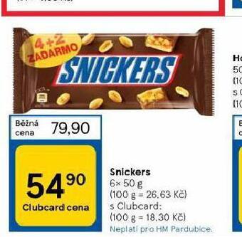 Tesco Snickers nabídka