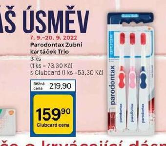 Tesco Parodontax zubní kartáček nabídka