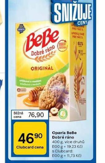 Tesco Opavia bebe dobré ráno nabídka
