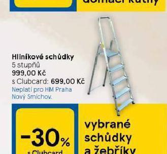 Tesco Hlinkové schůdky nabídka