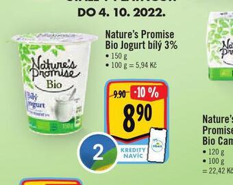 Bio jogurt bílý 3%