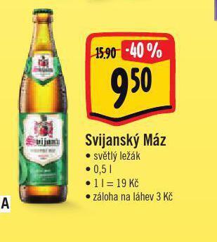 Jip Pivo svijanský máz nabídka