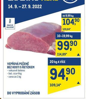 Makro Vepřová pečeně bez kosti nabídka