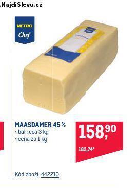 Makro Maasdamer sýr nabídka