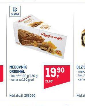 Makro Medovník nabídka
