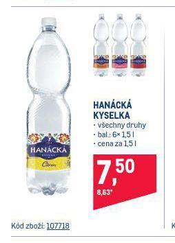 Makro Hanácká kyselka nabídka