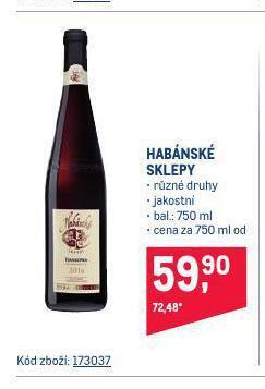 Makro Habánské sklepy nabídka