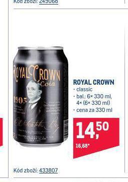 Makro Royal crown cola nabídka