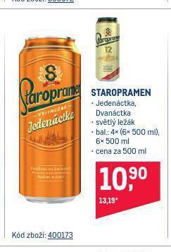Makro Pivo staropramen nabídka