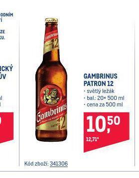 Makro Pivo gambrinus nabídka