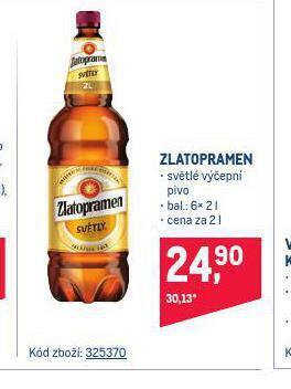 Makro Pivo zlatopramen nabídka