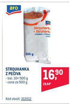 Makro Strouhanka z pečiva nabídka