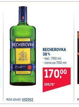 Makro Becherovka nabídka