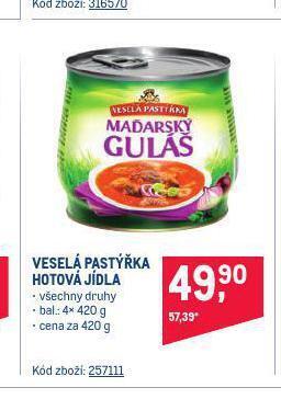 Makro Veselá pastýřka hotová jídla nabídka