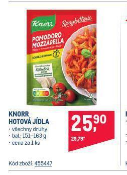 Makro Knorr hotová jídla nabídka