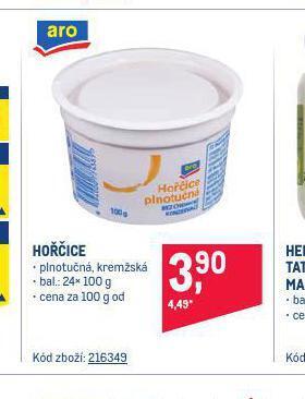 Makro Hořčice nabídka