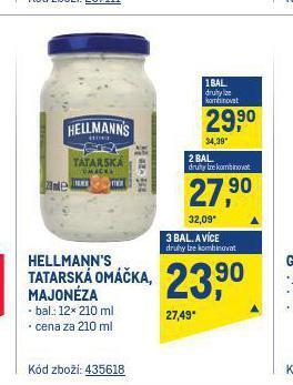 Makro Hellmann's majonéza nabídka