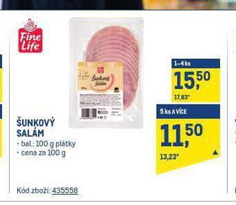 Makro Šunkový salám nabídka