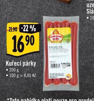 Jip Kuřecí párky nabídka