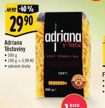 Jip Adriana těstoviny nabídka
