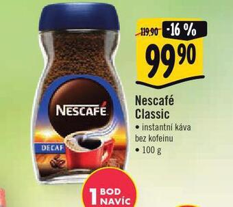 Jip Nescafé classic instantní káva nabídka
