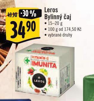 Jip Leros bylinný čaj nabídka
