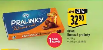 Jip Orion rumové pralinky nabídka