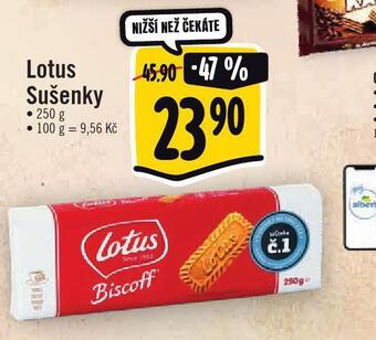 Jip Lotus sušenky nabídka