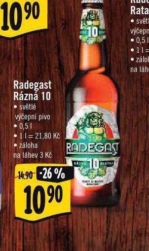 Jip Pivo radegast rázná 10 nabídka