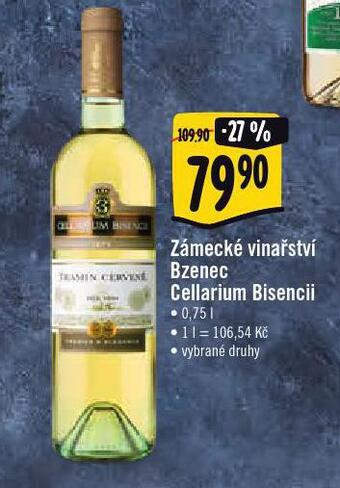 Zámecké vinařství bzenec cellarium bisencii