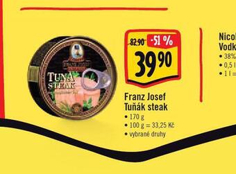 Jip Franz josef tuňák steak nabídka