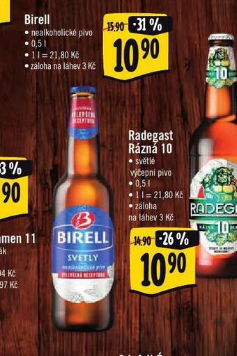 Jip Pivo birell nealko nabídka