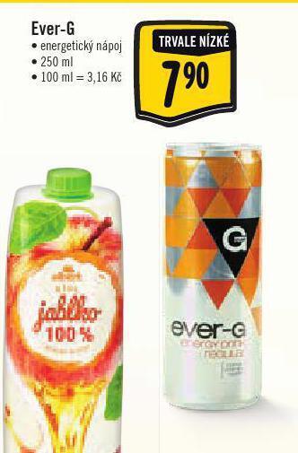 Albert Ever-g energetický nápoj nabídka