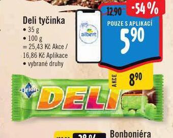 Albert Deli tyčinka nabídka