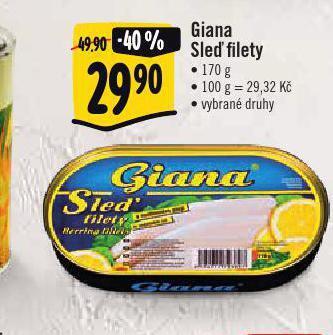 Albert Giana sleď filety nabídka
