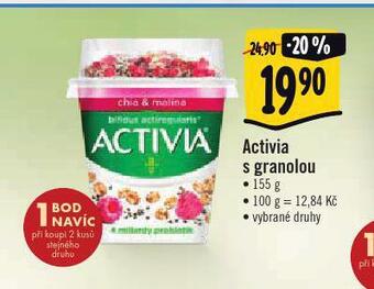 Albert Activia s granolou nabídka
