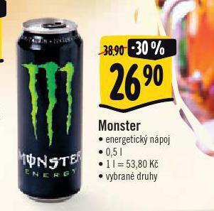 Albert Monster energy drink nabídka